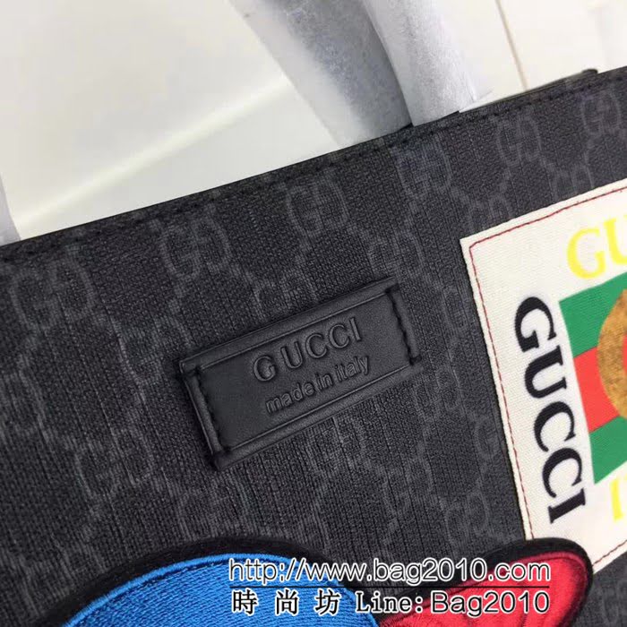 GUCCI古馳原單 新款專櫃品質原單貨實物實拍 495559克pvc刺繡 手提購物包 HY1055